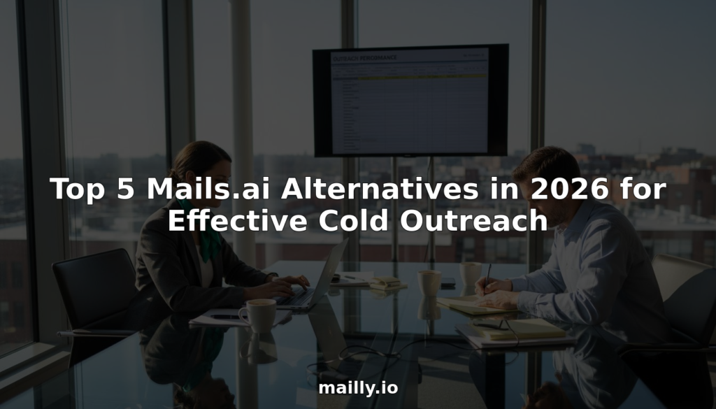 Team working on cold outreach strategy in corner office